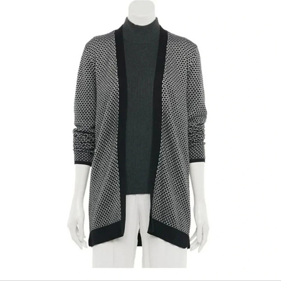 ‎Croft & Barrow Petite Open-Front Cardigan - Picture 8 of 8